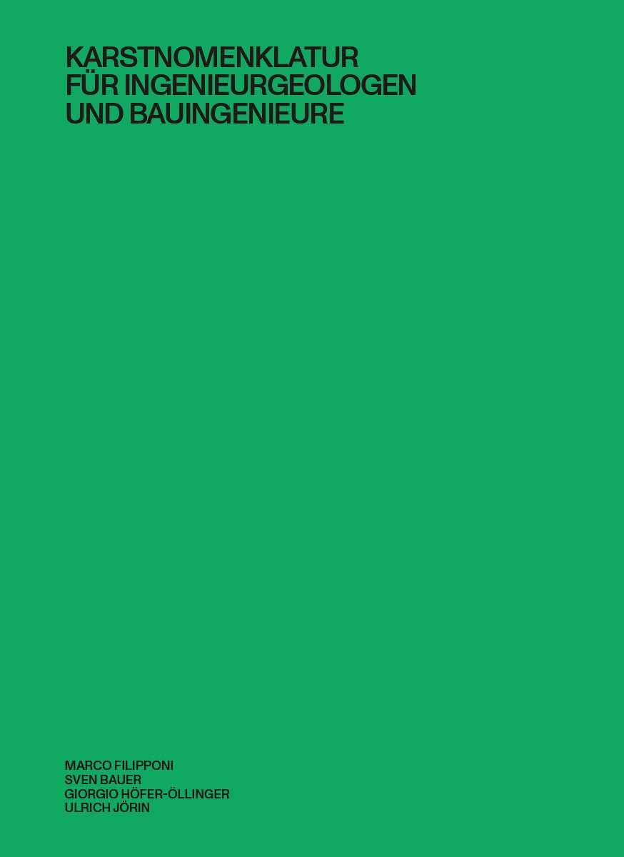 Coverbild des Buchs Karstnomenklatur für Ingenieurgeologen und Bauingenieure