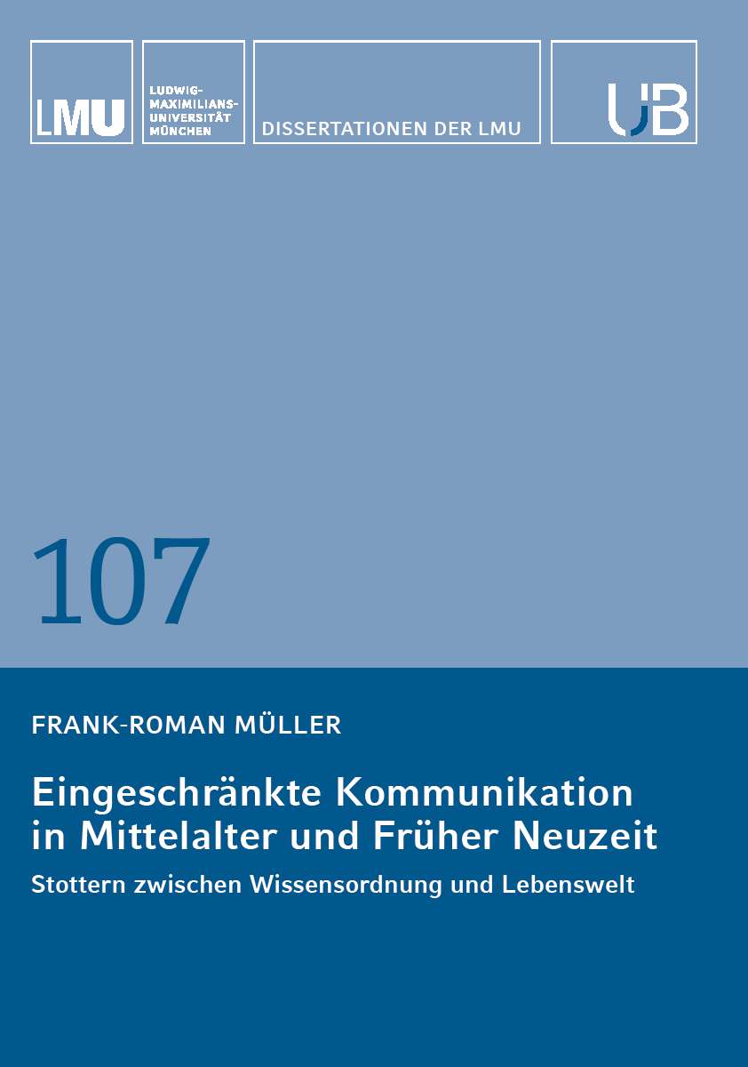 Coverbild des Buchs Eingeschränkte Kommunikation in Mittelalter und Früher Neuzeit