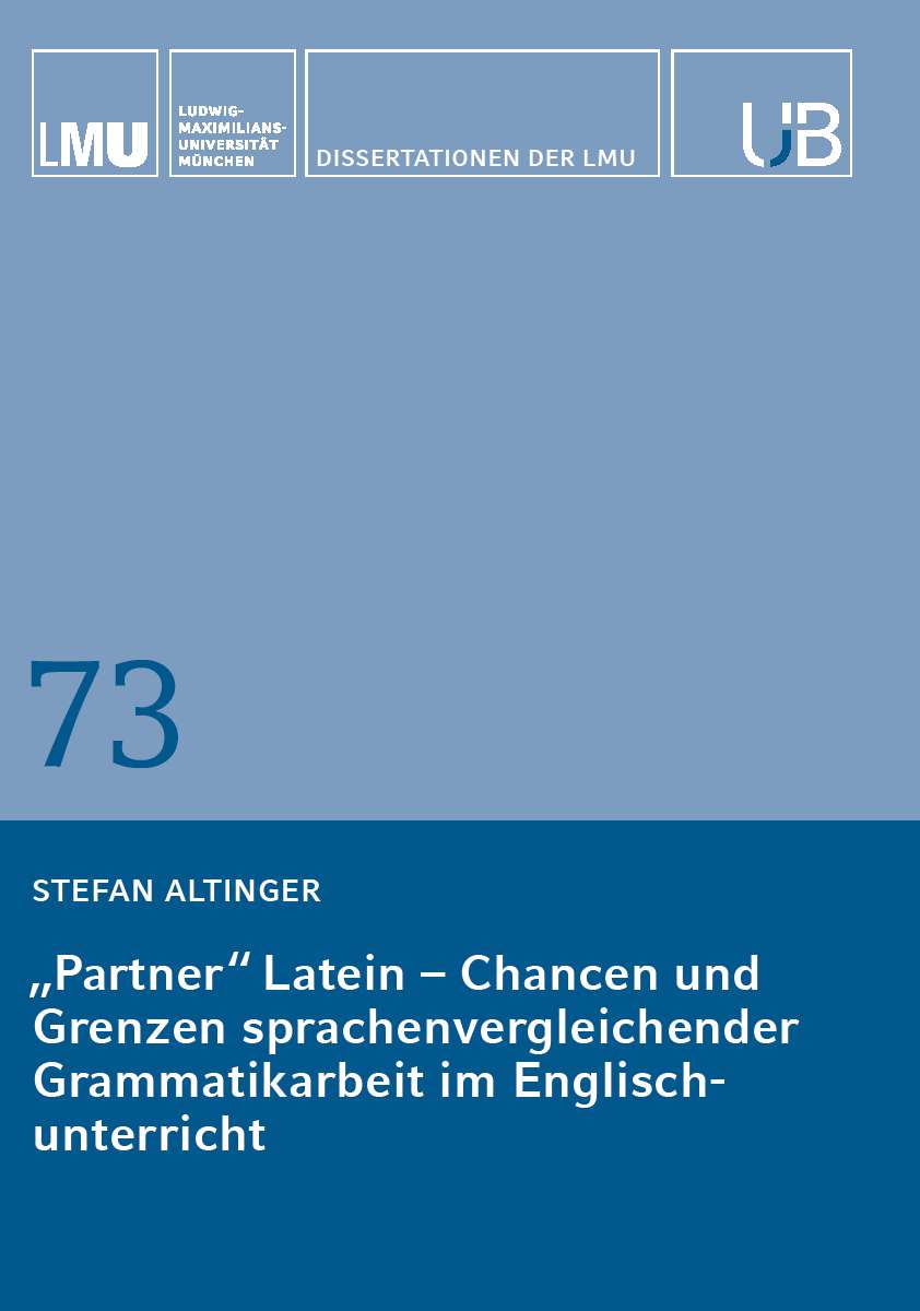 Coverbild des Buchs „Partner“ Latein – Chancen und Grenzen sprachenvergleichender Grammatikarbeit im Englischunterricht