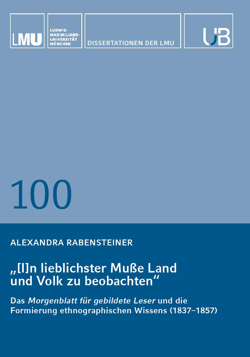 Coverbild des Buchs „[I]n lieblichster Muße Land und Volk zu beobachten“