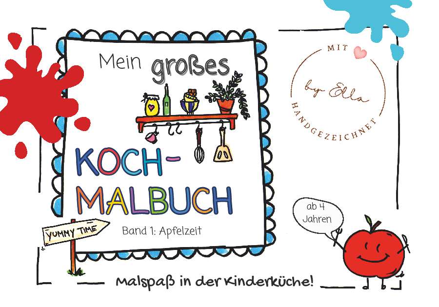 Coverbild des Buchs Mein großes Koch- Malbuch