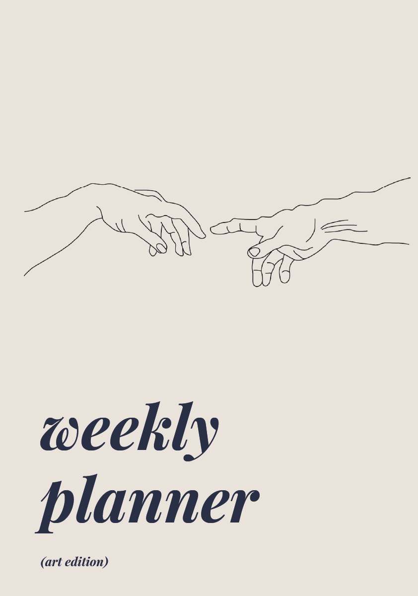 Coverbild des Buchs weekly planner - art edition