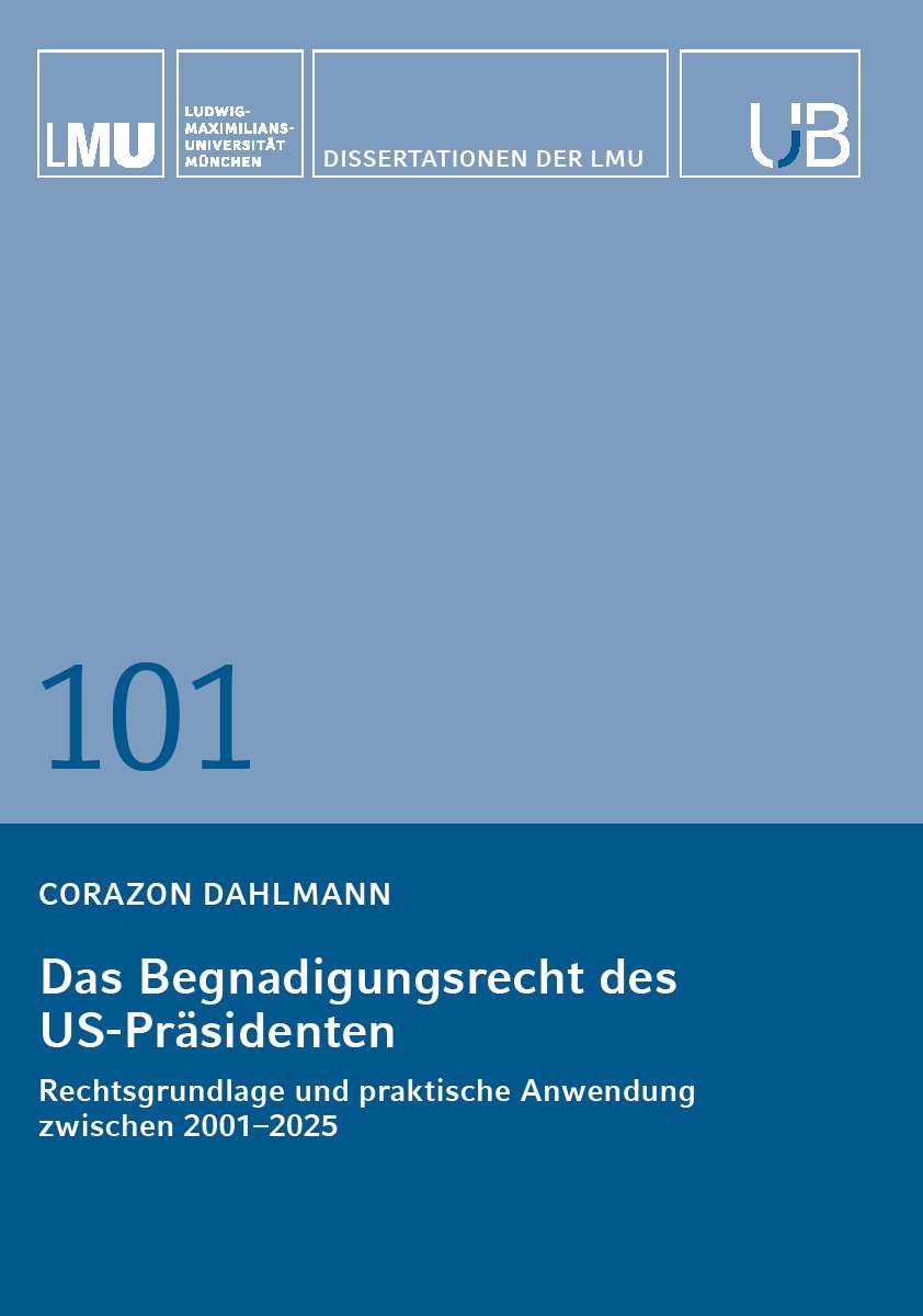 Coverbild des Buchs Das Begnadigungsrecht des US-Präsidenten