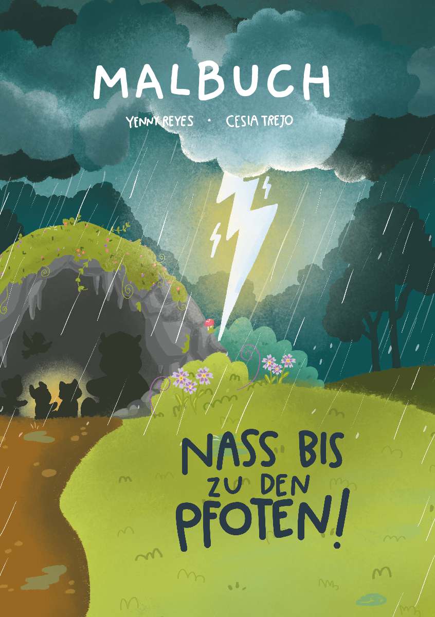 Coverbild des Buchs Malbuch - Nass bis zu den Pfoten!